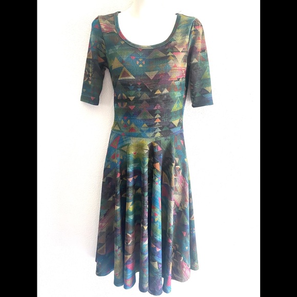 LuLaRoe Dresses & Skirts - Lularoe Nicole woman’s Aztec print dress-Small